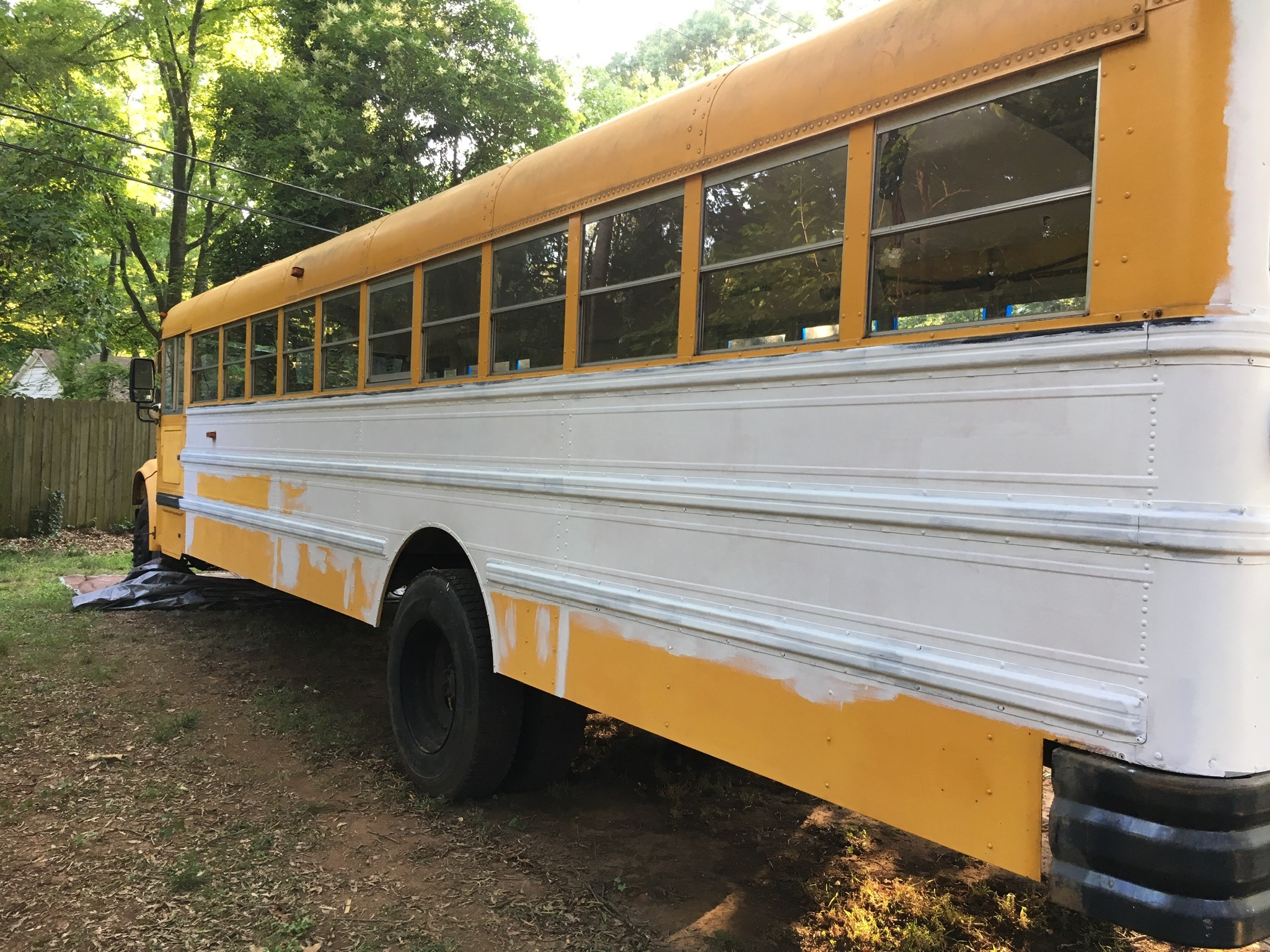 First Things First. Time For Paint. The Us In Bus